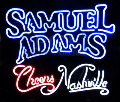 Sam Adams Cheers Nashville Neon Sign